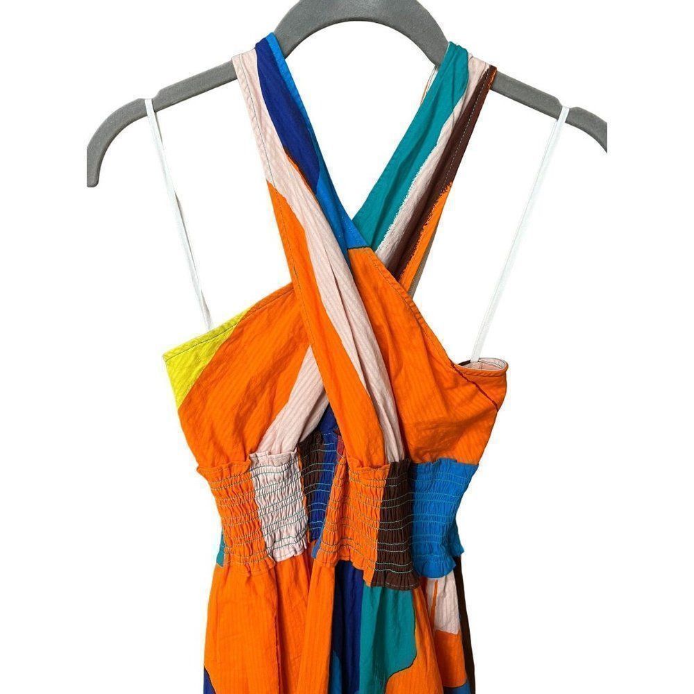 Anthropologie Multicolor Abstract Print Maxi Dress - Picture 5 of 8